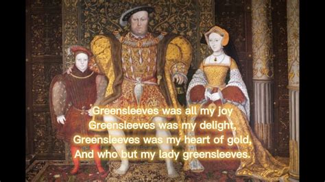 greensleeves henry viii song.